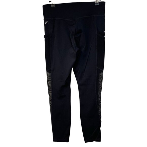 Fabletics Trinity Motion365 Mid-Rise 7/8 Pocket Mesh Legging Size Medium Black - Picture 7 of 8